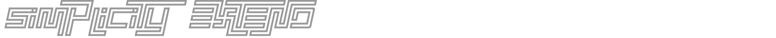 Simplicity Extend font preview